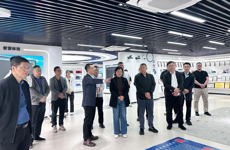 广州市协作办公室副主任张海蓉率队到访云蝶科技参观调研